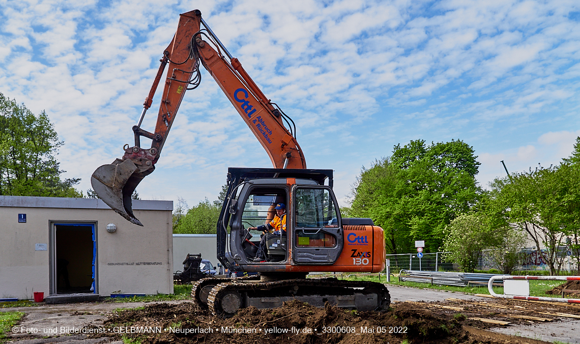 05.05.2022 - Baustelle am Haus für Kinder in Neuperlach